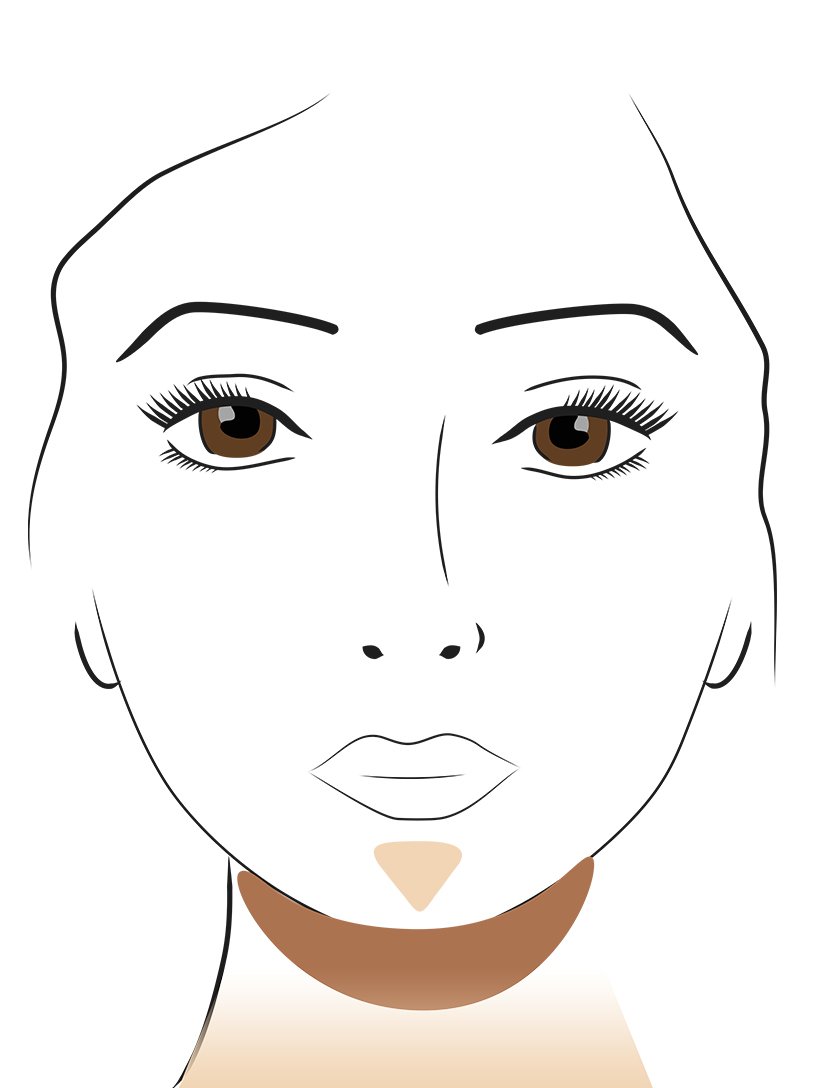 maybelline contouring facile double menton apres 3x4