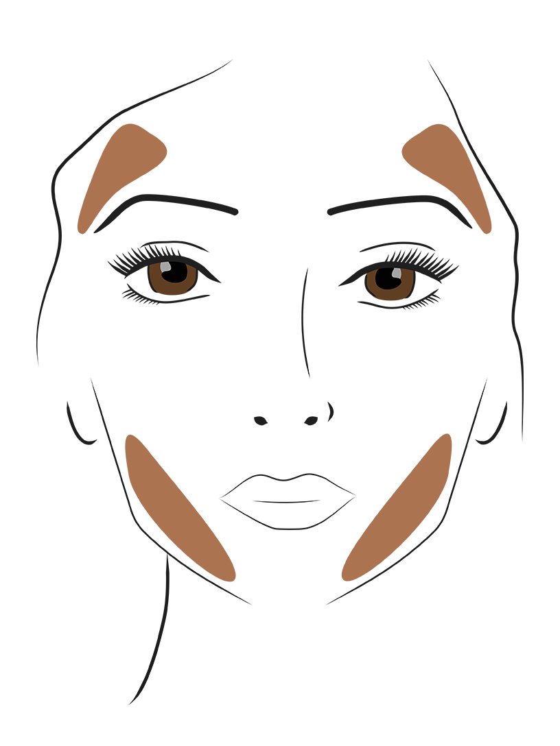 maybelline contouring facile visage carre etape 1 3x4